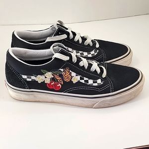 Vans Old Skool Checkerboard Cherry Size 9